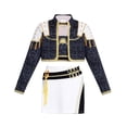 thumbnail image 1 of Kids Girls Pop Singer Concert Outfit, 3-Piece Sparkly Jacket Top and Skirt Set for Anime Cosplay Halloween Birthday Party Dress Up, 120 (5-6Year), 1 of 8