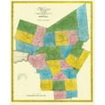 thumbnail image 3 of Burr 20x24 Black Modern Framed Museum Art Print Titled - Oneida New York Landowner - Burr 1829, 3 of 5