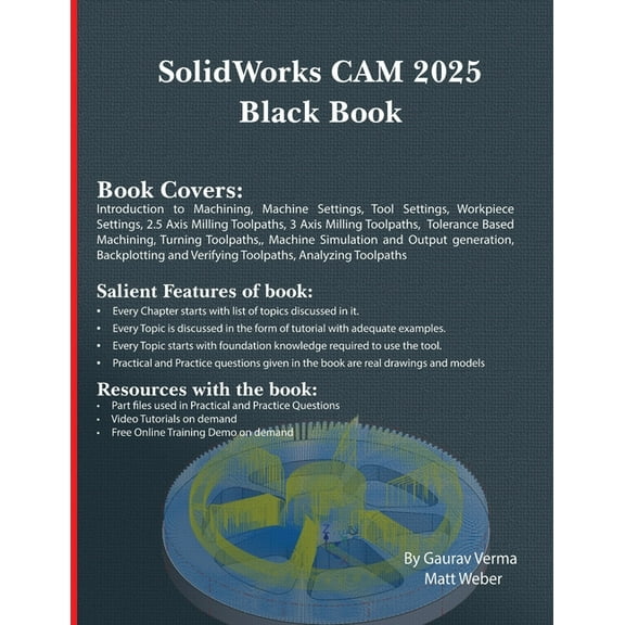 SolidWorks CAM 2025 Black Book, (Paperback)