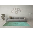 thumbnail image 3 of Ahgly Company Indoor Rectangle Oriental Light Blue Industrial Area Rugs, 7' x 10', 3 of 4