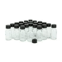 Vivaplex, 24, Clear, 15 ml Glass Bottles, with Lids
