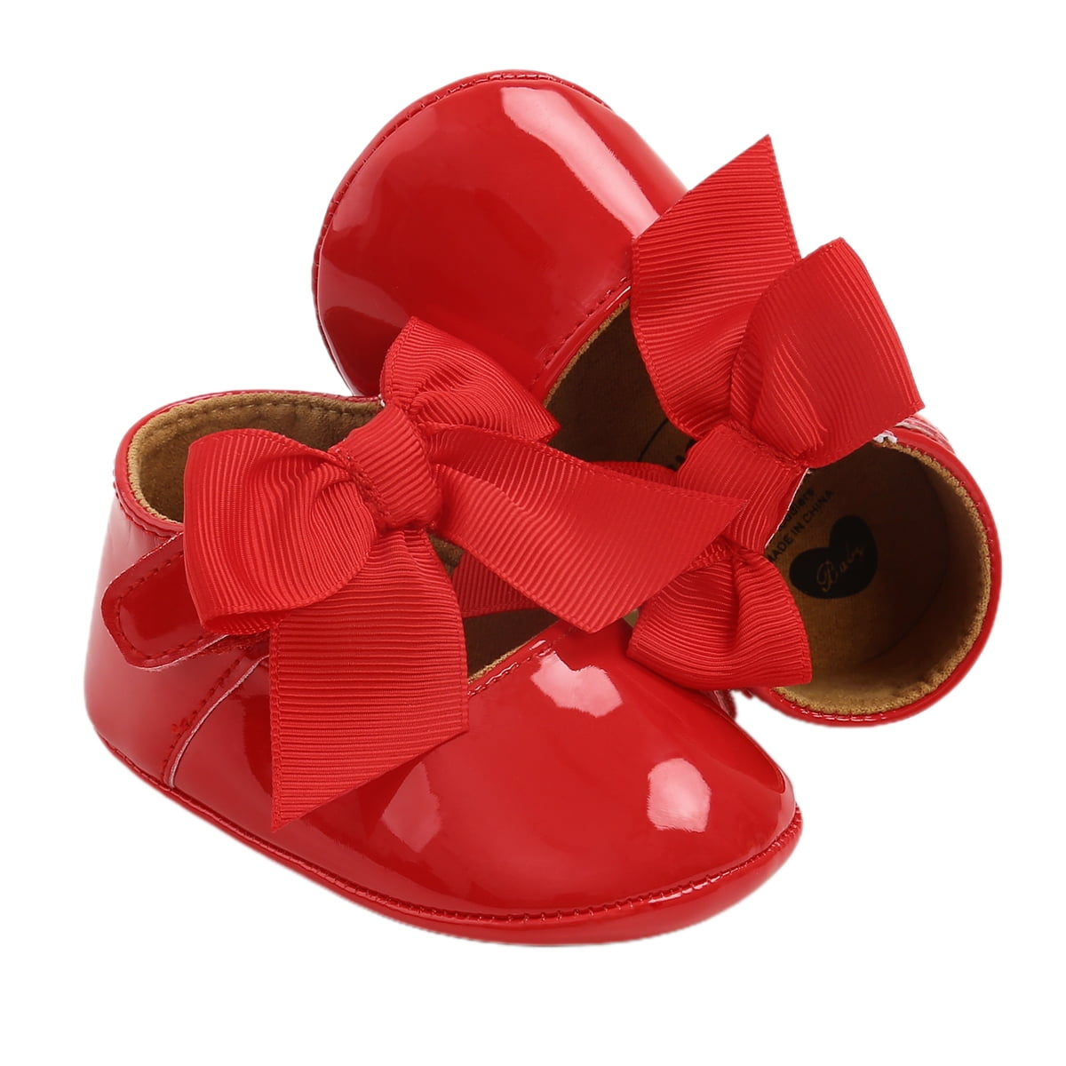 SOFMUO Baby Girls Soft Sole Floral Mary Jane Flats Infant Princess Prewalkers Toddler Wedding Dress Shoes with Headband