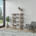 thumbnail image 3 of Ada Home Decor Furniture 4 Tier Open Shelf Light Mocha Beecroft Modern Bookcase, 3 of 7