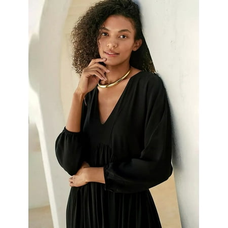 2023 V-neck Satin Beach Dress Long Kaftan Women Bikini Cover Up Beachwear Robe De Plage Tunic Female Bathing Suit Maxi Dresses