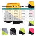 thumbnail image 2 of Mens Shorts Clearance Casual Color-Block Straight-Leg Elastic Waist Beach Sport Shorts Pink XL, 2 of 2