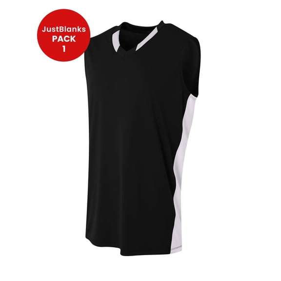 JustBlanks Mens V-Neck Bodybuilding Training Sport Jersey Workout Tank Tops Fitness V-Neck Backcourt Sleeveless Jersey Tees