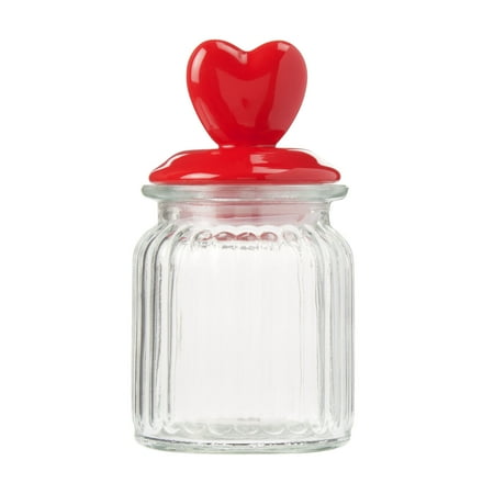Way To Celebrate Valentine Glass Heart Jar