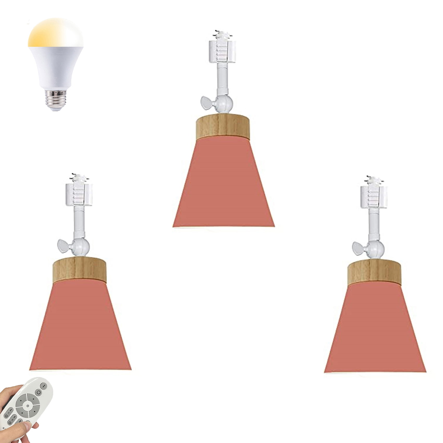 FSLiving Remote Control Pendant Light HType Track Ceiling Light w