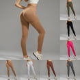 thumbnail image 2 of LRen Women Seamless Leggings High Waist Workout Gym Yoga Pants Tummy Control Leggings Ruched Lift Yoga Pants Workout Tights, 2 of 6