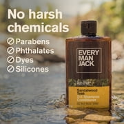 Every Man Jack Sandalwood Teak Daily 2-in-1 Shampoo and Conditioner for Men, Naturally Derived, 13.5 oz