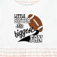 thumbnail image 4 of Inktastic Little Sister and Biggest Fan Football Player Girls Baby Dress, 4 of 5