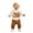 Beige, variant on Kids Two-Piece Outfit Skeleton Print Long Sleeve Round Neck Sweatshirt Pants Little Boy Outfits Kids Clothes Size 6-7T