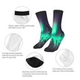 thumbnail image 3 of Fuzoiu Northern Lights 2 Print Kids Socks For Boys Girls,Grip Crew Socks with Non Slip,Lightweight Stretch Crew Socks,Toddlers Crew Boot Socks, 3 of 5