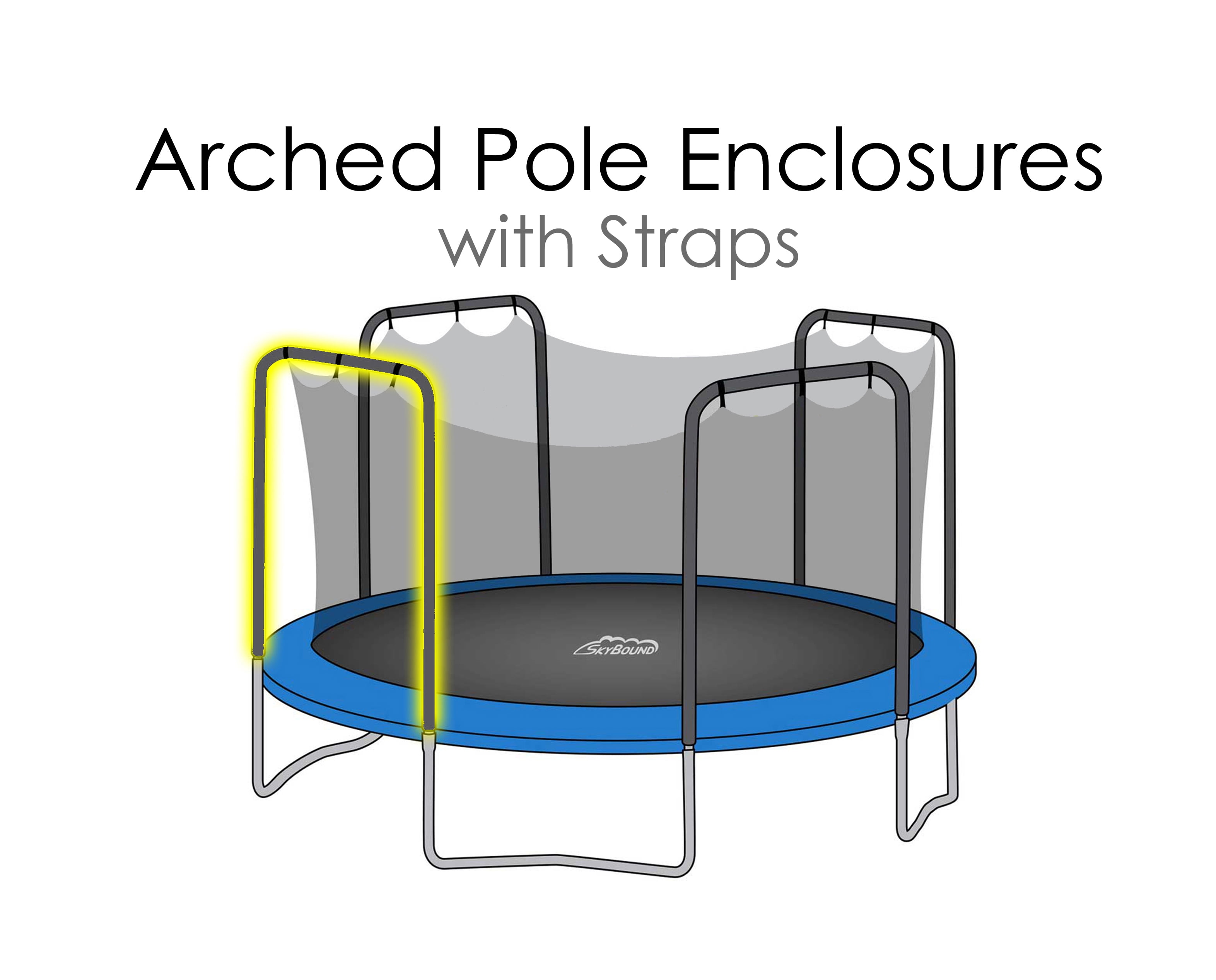 Replacement Trampoline Safety Net For 15 ft Frames w/ 4 Arch Enclosures with Replacement Trampoline Safety Net For 15 ft Frames w/ 4 Arch Enclosures with