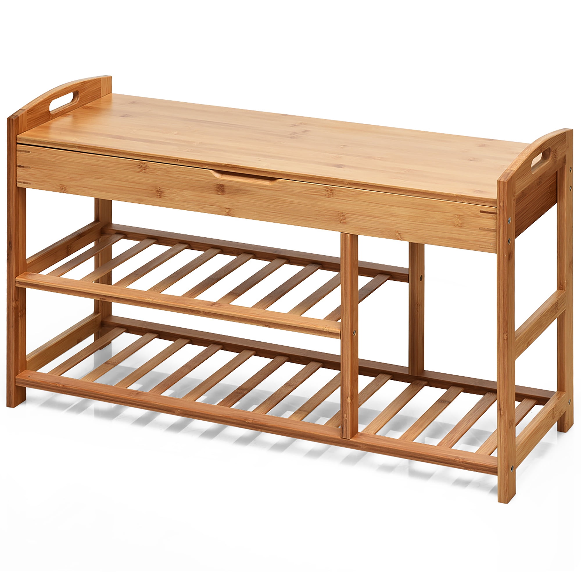Multifunction Natural Bamboo Entryway Shoe Storage Household Shelf Shoe Bench With Cushion BB67 Shoe Bench 2-Tier Shoe Rack Multifunction Natural Bamboo Entryway Shoe Storage Household Shelf Shoe Bench With Cushion BB67 Shoe Bench 2-Tier Shoe Rack