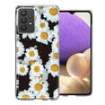 thumbnail image 1 of MUNDAZE Samsung Galaxy A32 Cute Daisy Flowers Double Layer Phone Case Cover, 1 of 3