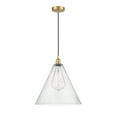 thumbnail image 2 of Innovations Lighting  Berkshire - 1 Light 16" Cord Hung Mini Pendant Satin Gold/Seedy, 2 of 5