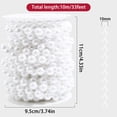 thumbnail image 2 of Garland Tiparts - Cadena de perlas sintéticas (10 m, 10 mm), color blanco, 2 of 7
