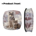 thumbnail image 2 of Jiueut Wolf Rollator Walker Seat and BackRest RollBar Covers Set for Seniors 2 Piece Washable Rollator Walker Accessories Seat Cushion Rollator Seat Cover for Men, 2 of 7