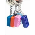 thumbnail image 3 of Pack Of 16 Key Rings, Building Block Key Chains, Plastic Key Rings,multiple Colours, 3 of 4