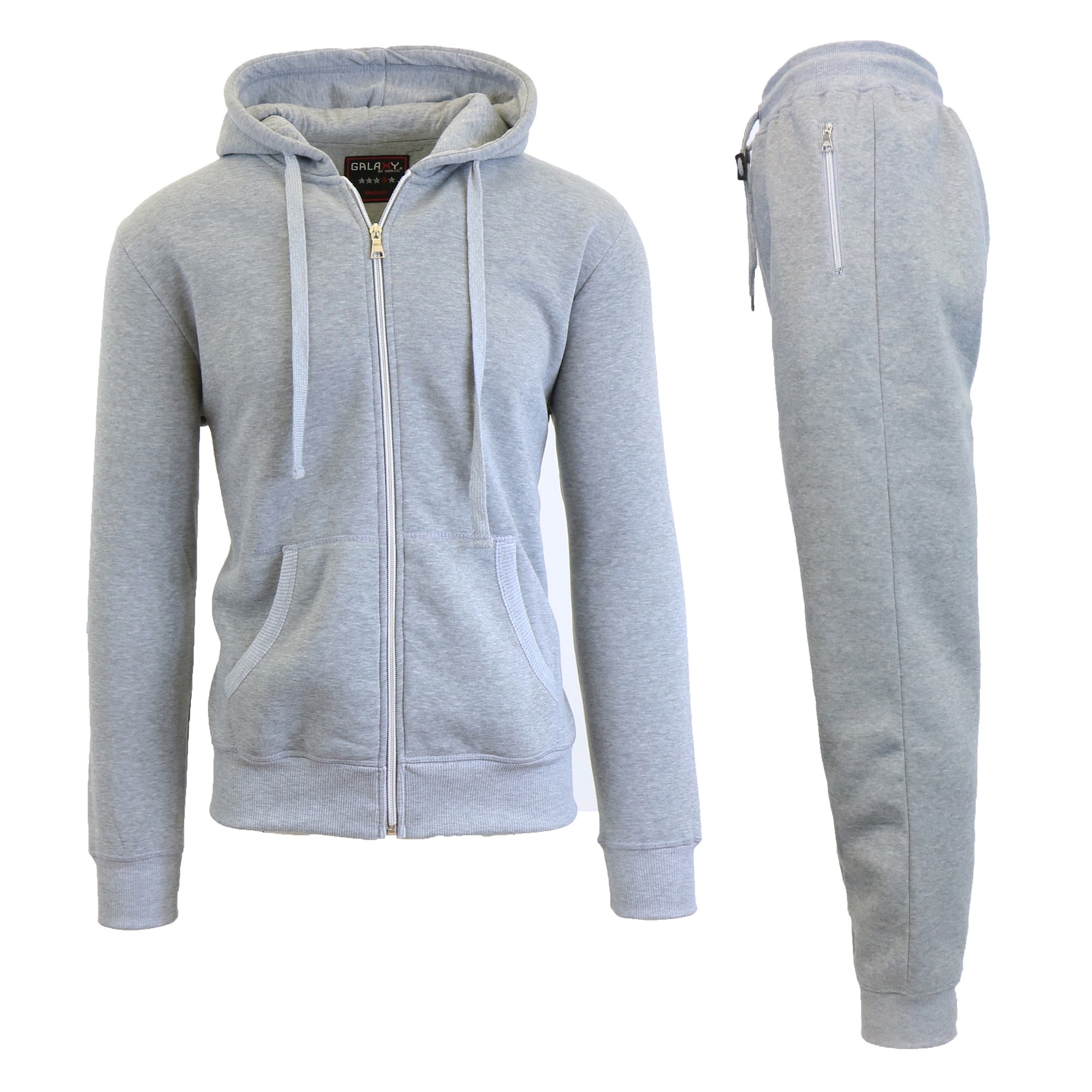 GBH Men s Fleece Hoodie Fleece Jogger Set Walmart