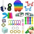 thumbnail image 1 of 30Pcs Sensory Toys Set, Stress Relief Finger Training Dimple Games Kit, 1 of 1