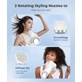 thumbnail image 5 of Secador de pelo Colorsmoon de alta velocidad de 100.000 RPM para mujeres y hombres, secado rápido, 500 millones de iones negativos, control de calor, silencioso, con difusor y boquilla, compacto y ple, 5 of 5