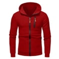 thumbnail image 4 of Mercatoo Boys Zip up Hoodi𝐞s Coats Thick Fleece Multi Zipper Pockets Cotton Hoodi𝐞 Sweatshirts Youth Kids Outdoor Warm Jackets, 4 of 6