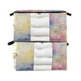thumbnail image 3 of BZSMCE Under Bed Storage Bags With Reinforced Handles Watercolor Dandelion Painting Underbed Storage, 3 of 7