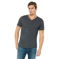 thumbnail image 1 of Bella Canvas Mens Jersey V-Neck Tee, 2XL, Dark Grey Heather, 1 of 3