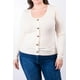 thumbnail image 4 of Sueter acanalado con botones Roman Fashion /Tallas Extras, 3157 (Beige) beige 36, 4 of 5
