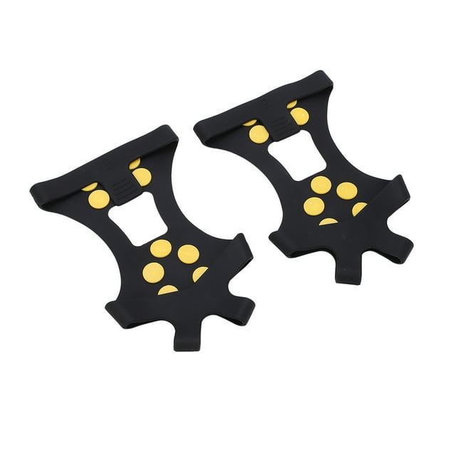 10 Tooth Crampons, Low Temperature Resistance Stainless Steel Crampons Easy To Wear For Outdoor For Skiing M Size
