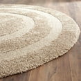 thumbnail image 4 of SAFAVIEH Florida Mason Bordered Shag Area Rug, Beige, 6'7" x 6'7" Round, 4 of 7