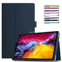 iPad Pro 11 Case, EpicGadget Lightweight Folding Folio PU Leather Stand Auto Wake/Sleep Cover for Apple iPad Pro 11 Inch 3rd Generation 2021 / 2nd Gen 2020 / 1st Gen 2018 (Navy Blue)