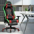 thumbnail image 4 of Goplus Gaming  Recliner Chair w/RGB LED Lights &  Lumbar Support Red, 4 of 12