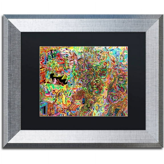 Trademark Fine Art "Scenes Of Vancouver" Canvas Art by Josh Byer, Black Matte, Silver Frame