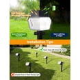 thumbnail image 6 of YULINKCO Solar LED Pathway Lights, Outdoor Waterproof Solar Garden Light, Bright LED Lighting for Walkway, Yard, and Driveway with Stake, Energy-efficient and Durable, 6 of 10