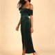 thumbnail image 3 of Vestido de terciopelo con un hombro al descubierto para mujer - Poliéster y spandex, elegante para la noche y la playa, 3 of 8