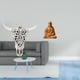 thumbnail image 2 of Escultura de cabeza de toro tribal para colgar en la pared, adorno artístico para oficina, , dormitorio con estatua del Corazón d, 2 of 8