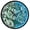 Emerald White Tropical Leaves, variant on Dailycode Night Light Wall Clock Glow in The Dark 12 inch Battery Operated Silent Luminous Clocks, Fresh Green Palm Leaves