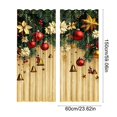 thumbnail image 3 of Christmas Blackout Curtains, 2 Panel Holiday Window Curtain Set, Light Blocking Window Drapes, Seasonal Home Window Decor, 23.6x59 inch, 3 of 6