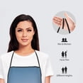 thumbnail image 4 of Gradient Blue Aprons for Women Men Waterproof For Kitchen Cooking BBQ Gardening Painting Mechanic, 4 of 4