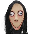 thumbnail image 1 of Máscara MOMO de cabeza completa de látex aterrador Ojo grande con pelucas largas Suministro de accesorios para fiestas femeninas Tmvgtek Oficina Multiescena Multifunción, 1 of 9