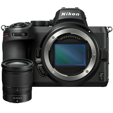 Nikon Z5 Full Frame Mirrorless Camera, 4K UHD Video with NIKKOR Z 24-70mm f/4 S Lens