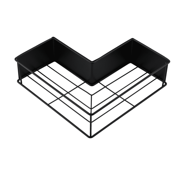 2 Pack Drill-Free Adhesive Corner Shower Caddy Organizer with Soap Holder and 4 Hooks