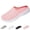27# Pink, variant on Women's Mesh Knit Mule Sneakers - Slip-on Backless Walking Shoes, Lightweight Breathable Casual Loafers, Comfortable Sporty Slides for Travel & Daily Wear,Green,36