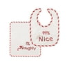 Naughty & Nice Bib/Burp Cloth