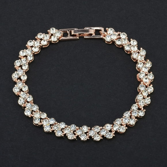 SIfdSeng New Bracelet Fashion Roman Style Women Rhinestone Jewelry Bracelets Gift Beads for Bracelets Making Key Ring Bracelet Adjustable Bracelets for Women