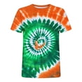 thumbnail image 4 of biudgviw Tie Dye T-Shirts for Men St Patrick's Day Print Short Sleeve Shirts Workout Athletic Casual Crewneck Loose Fit Fashion Top, 4 of 4