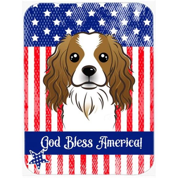 Caroline's Treasures Cavalier Spaniel Glass Cutting Board Large